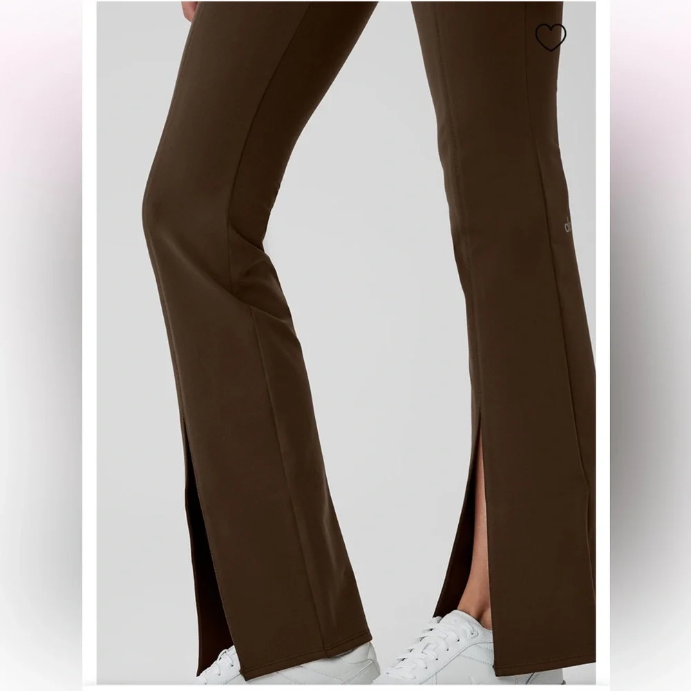 ALO AIRBRUSH HIGH WAIST FLUTTER LEGGINGS SIZE XS NWOT ESPRESSO